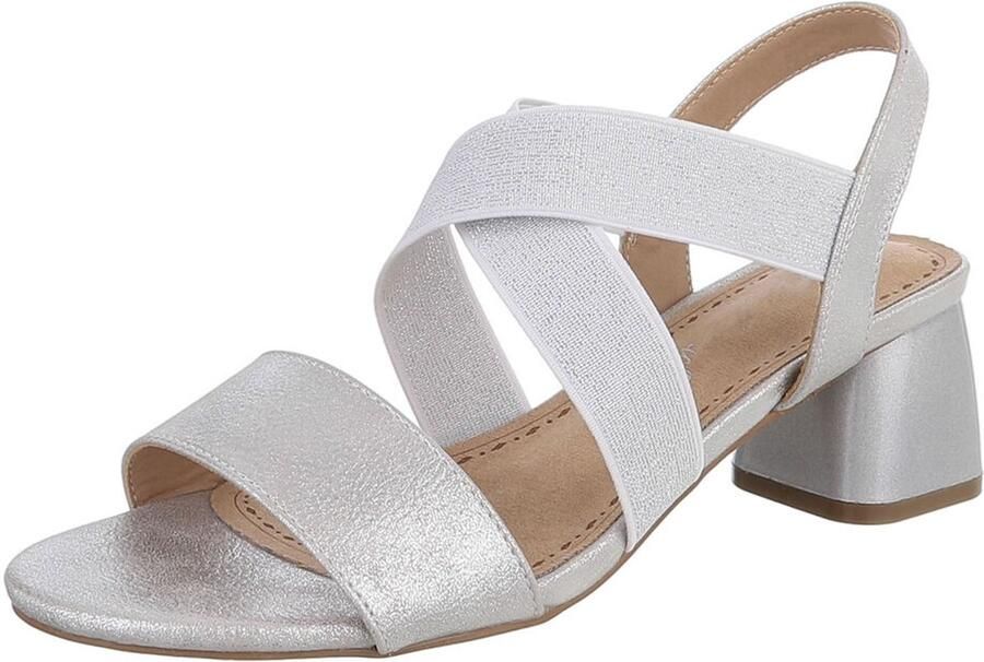 Italy Design Sandaal met blokhak en hielband dames