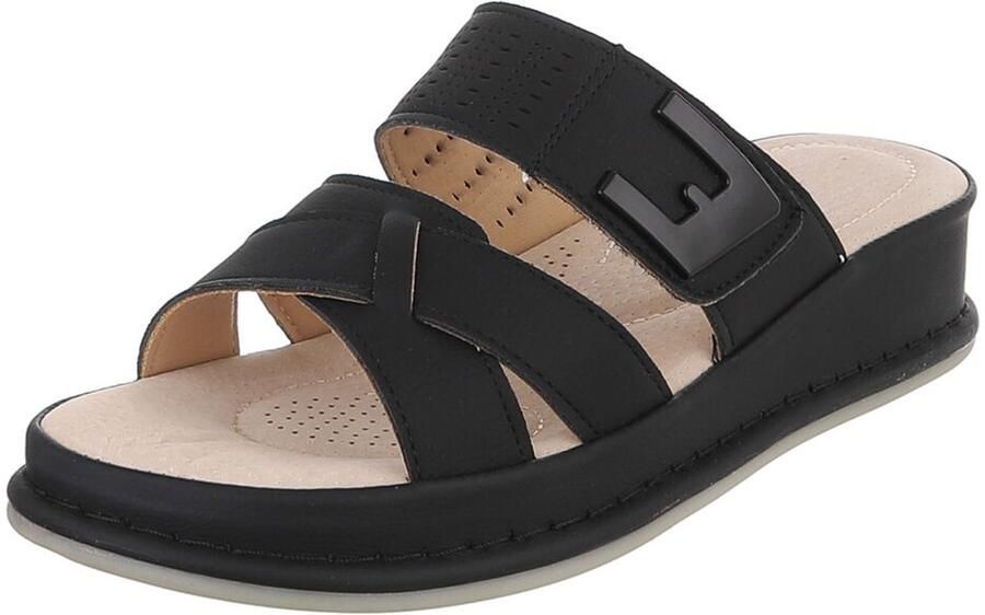 Italy Design Sandaal met gesp instapmodel dames