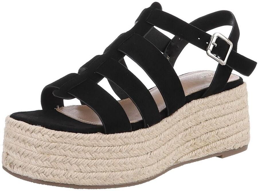 Italy Design Sandaal met sleehak en gesp voor dames