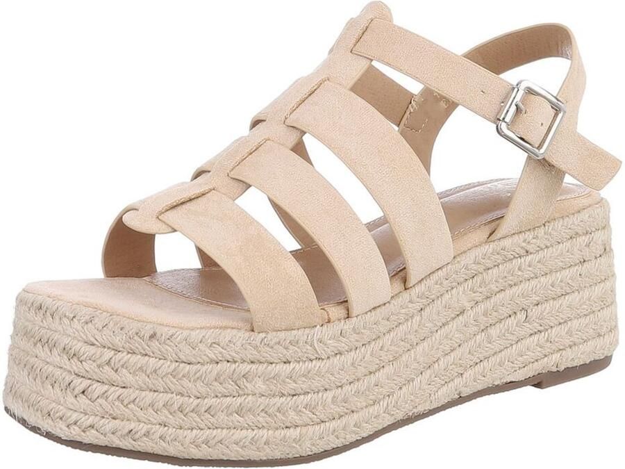 Italy Design Sandaal met sleehak en gesp voor dames