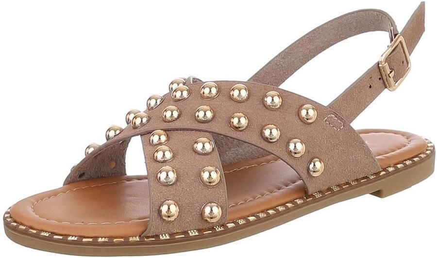 Italy Design Sandaal met studs en gesp dames casual
