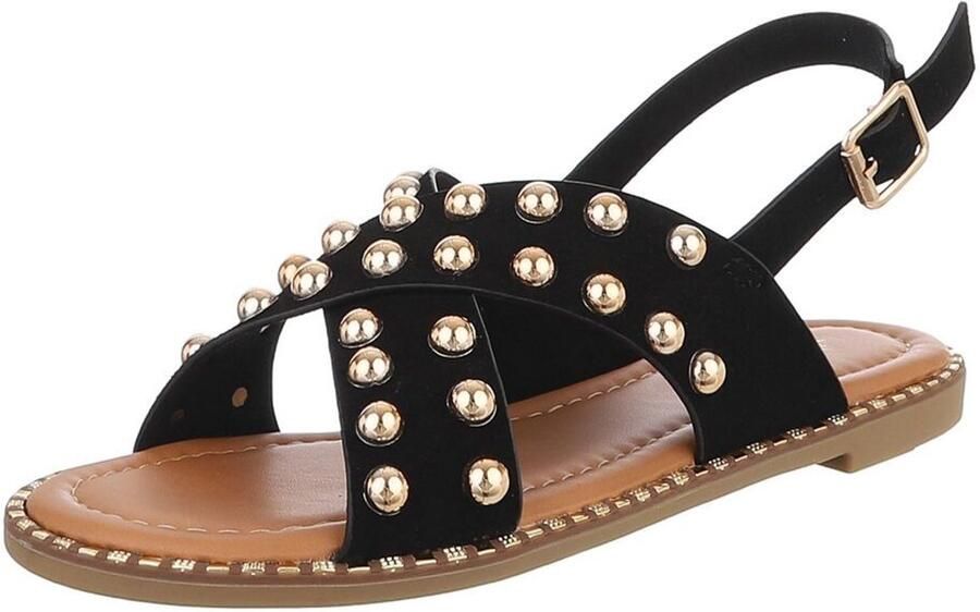 Italy Design Sandaal met studs en gesp dames casual