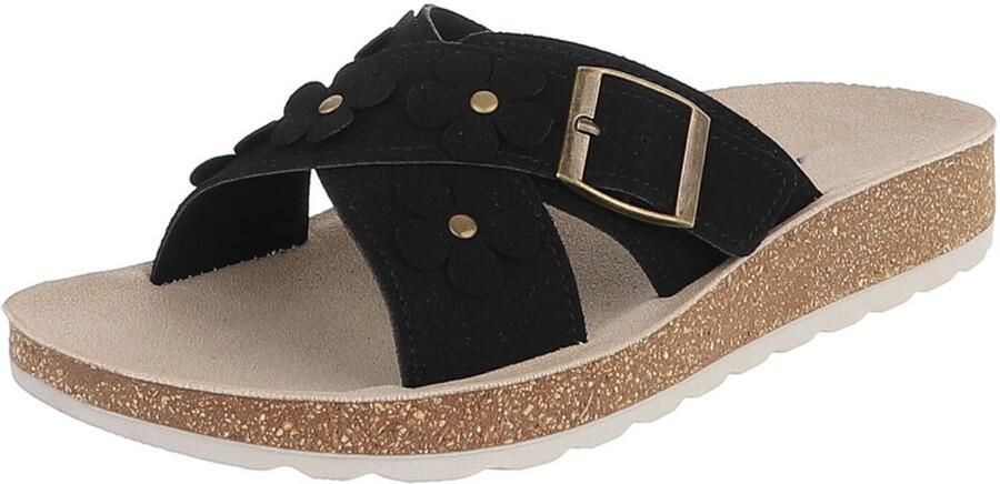 Italy Design Sandalen Gesp en bloemdetails Dames