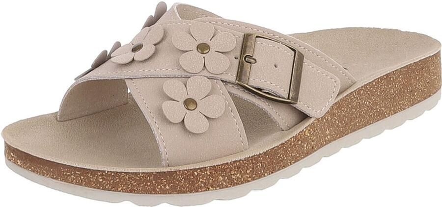 Italy Design Sandalen Gesp en bloemdetails Dames