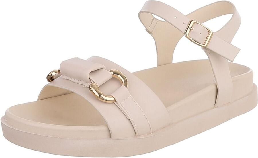 Italy Design Sandalen met gesp en ringdetail dames