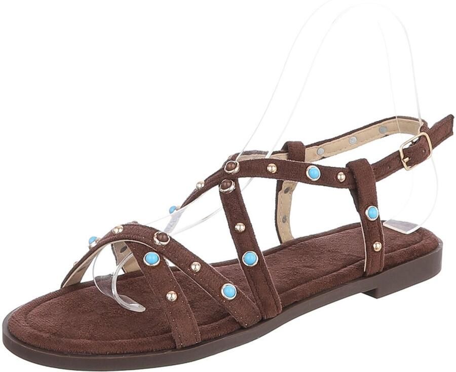 Italy Design Sandalen met gesp open model dames