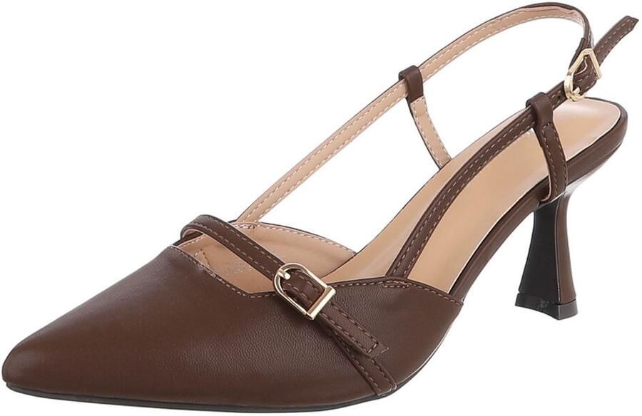 Italy Design Slingback pumps puntige neus dames