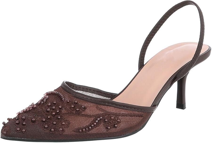 Italy Design Slingback Pumps Puntneus Dames