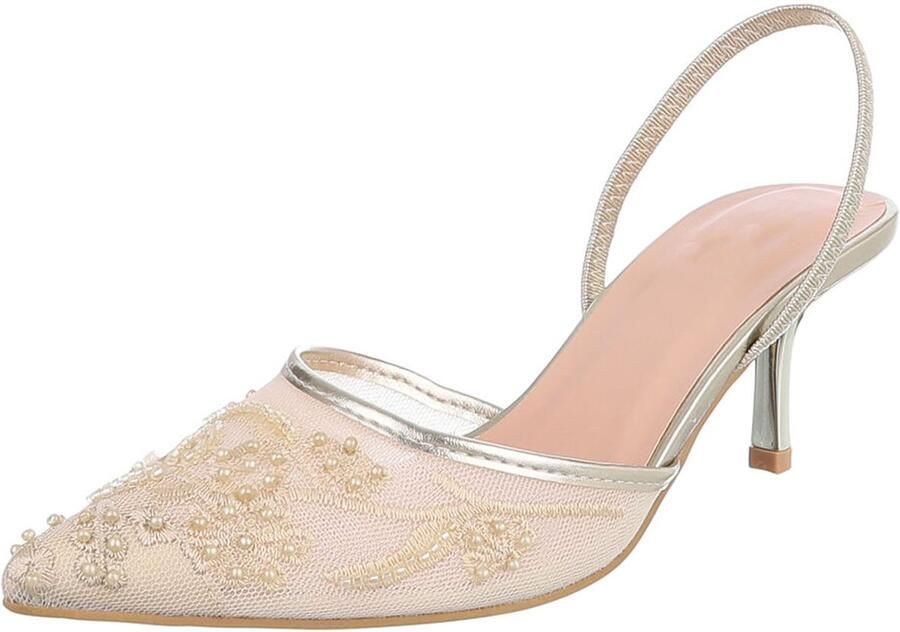 Italy Design Slingback Pumps Puntneus Dames
