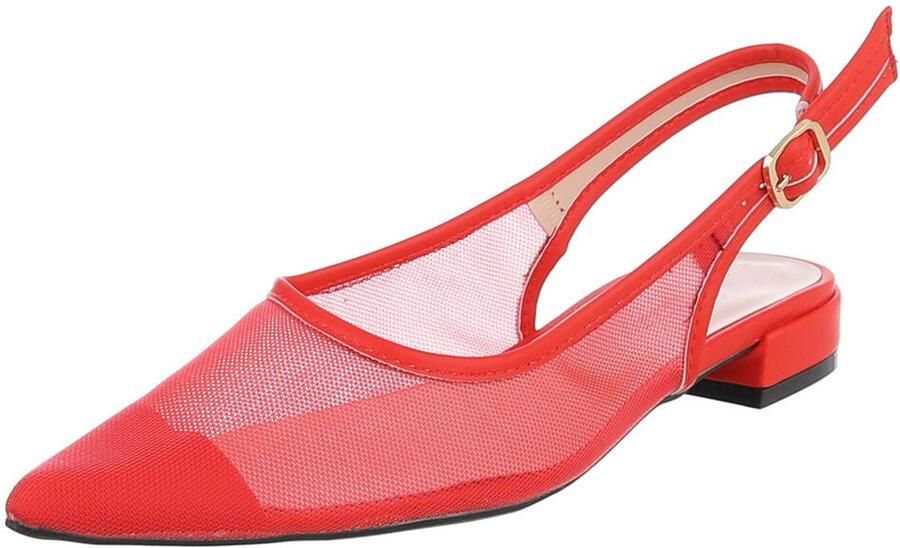 Italy Design Slingback Pumps Puntneus en lage hak Dames