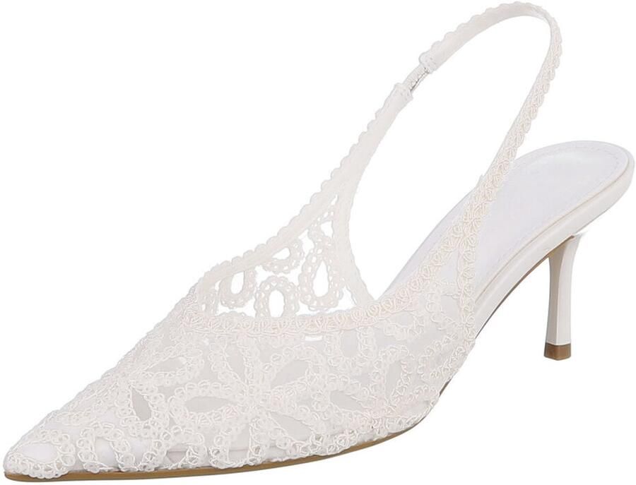 Italy Design Slingback Pumps Spitse Neus Dames