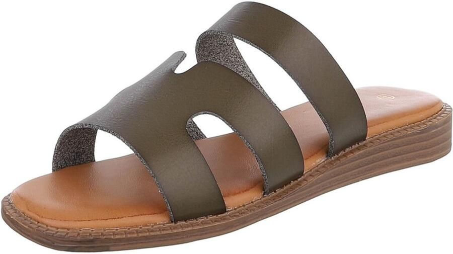 Italy Design Slipper Brede bandjes Dames