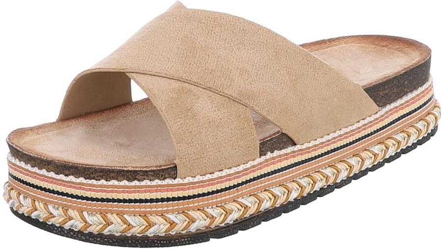 Italy Design Slipper Plateauzool Dames