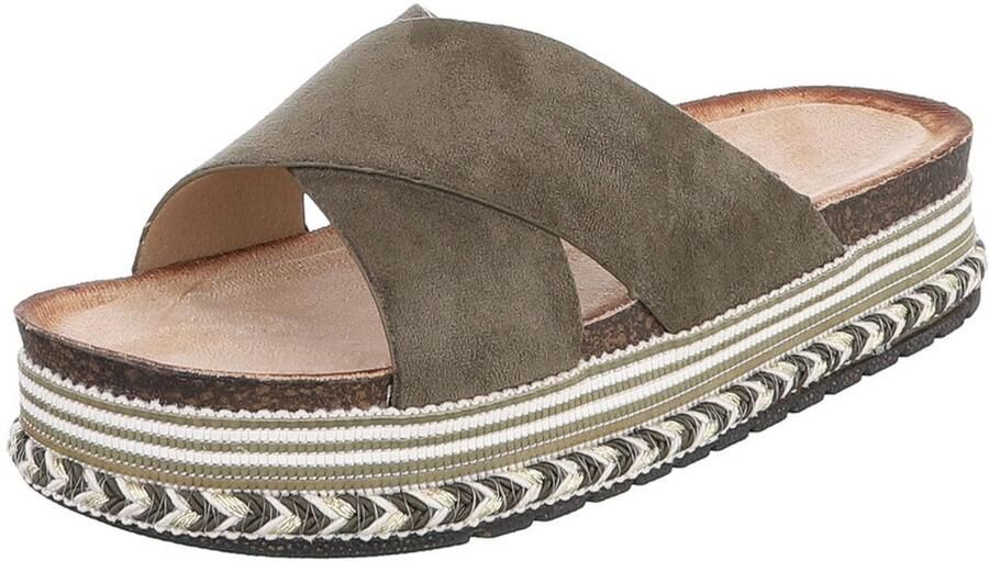 Italy Design Slipper Plateauzool Dames