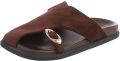 Italy Design Slipper Ringdetail Dames - Bruin