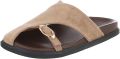 Italy Design Slipper Ringdetail Dames - Lichtbruin