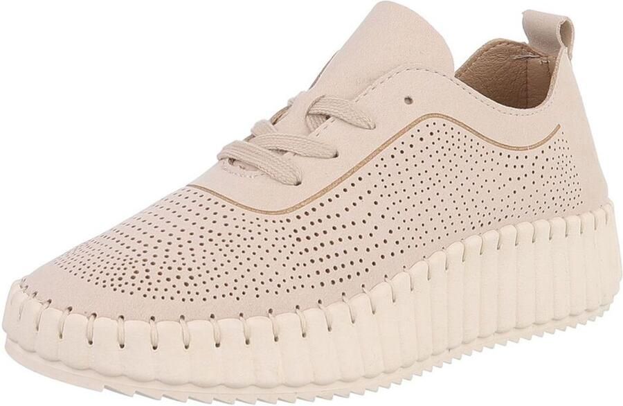 Italy Design Sneaker Geperforeerd Dames