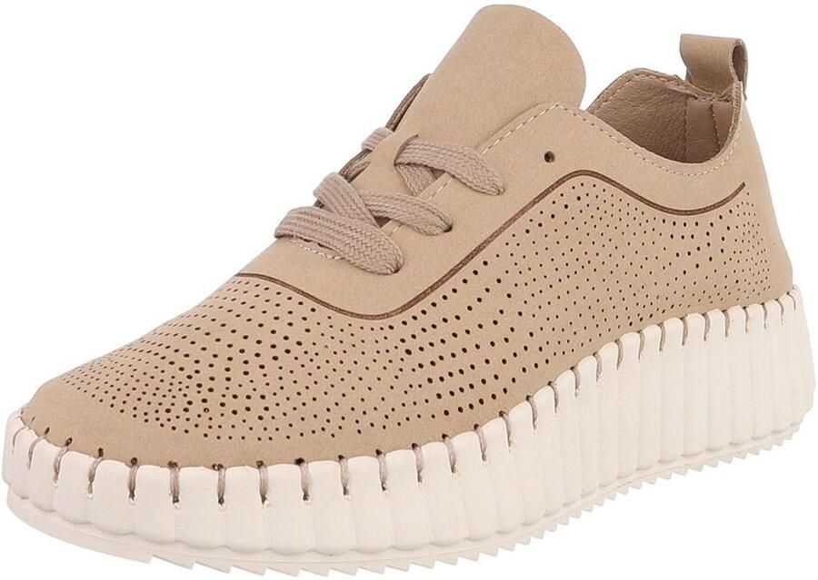Italy Design Sneaker Geperforeerd Dames