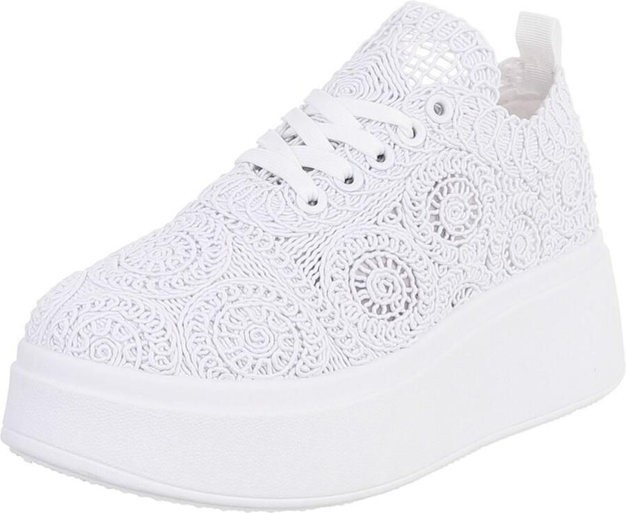 Italy Design Sneaker met platformzool Dames Casual
