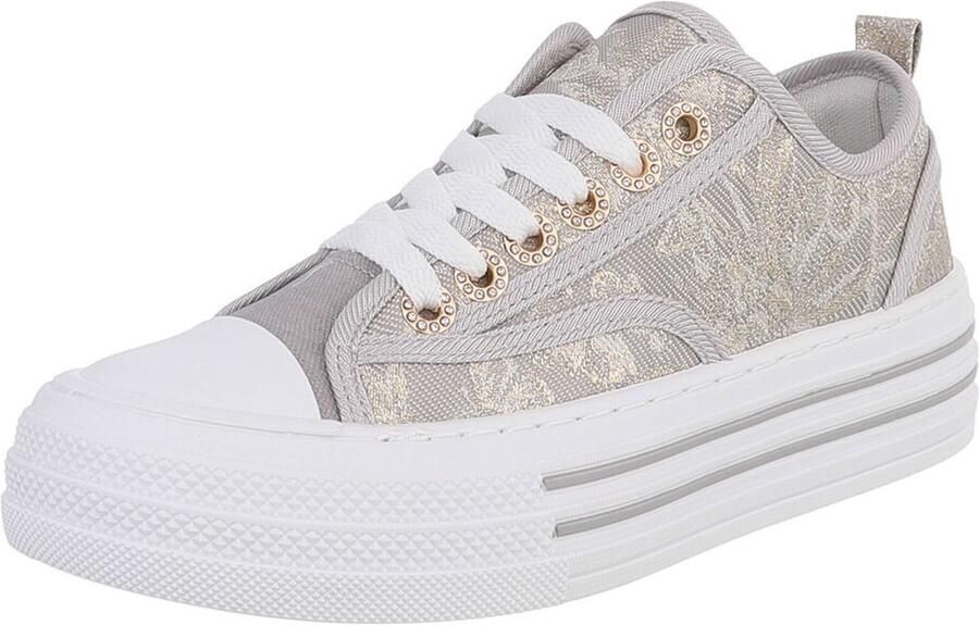 Italy Design Sneaker met platformzool dames casual