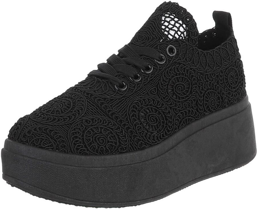 Italy Design Sneaker met platformzool Dames Casual