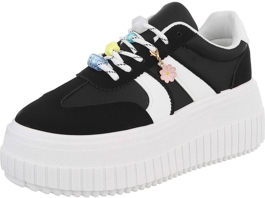 Italy Design Sneaker Platformzool en veters Dames