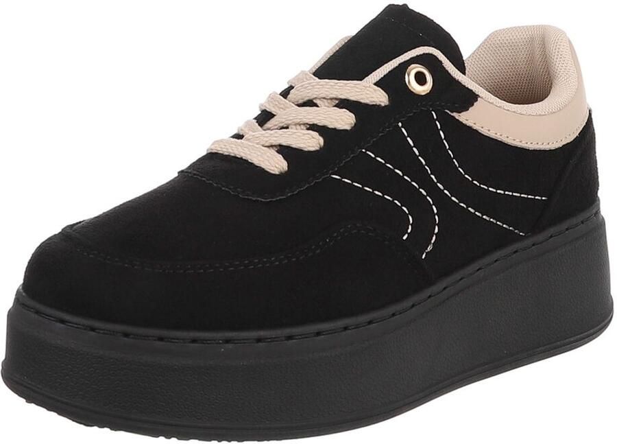 Italy Design Sneaker Platformzool en vetersluiting Casual gebruik