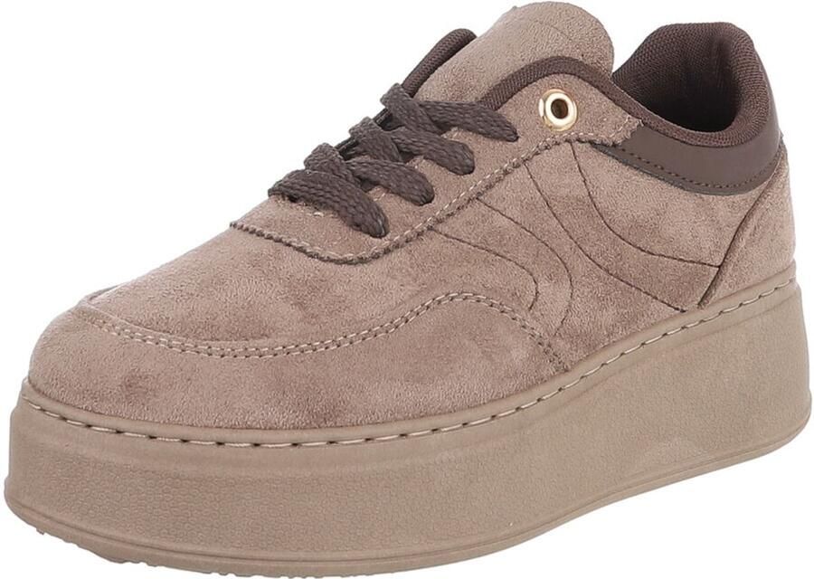 Italy Design Sneaker Platformzool en vetersluiting Casual gebruik