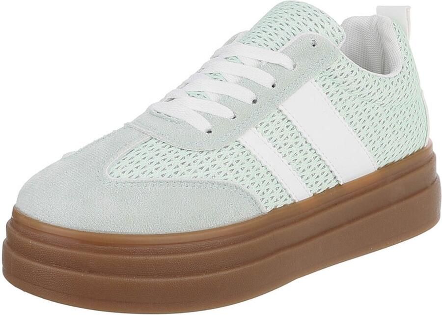 Italy Design Sneaker Platformzool en vetersluiting