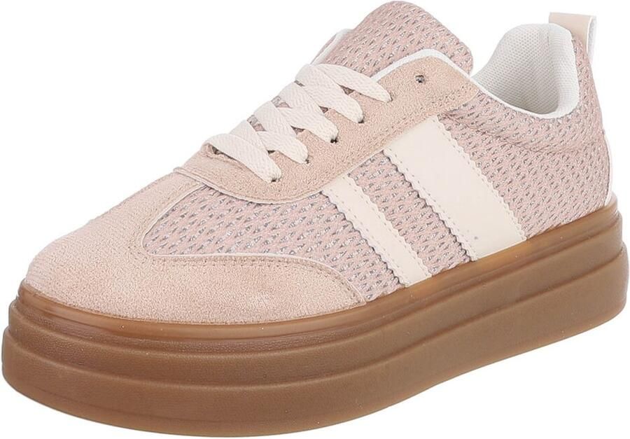 Italy Design Sneaker Platformzool en vetersluiting