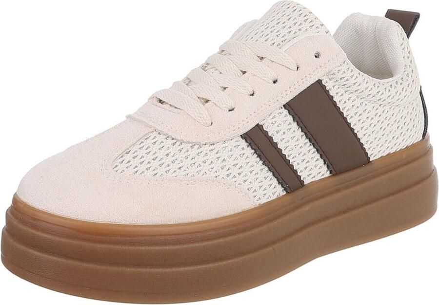Italy Design Sneaker Platformzool en vetersluiting