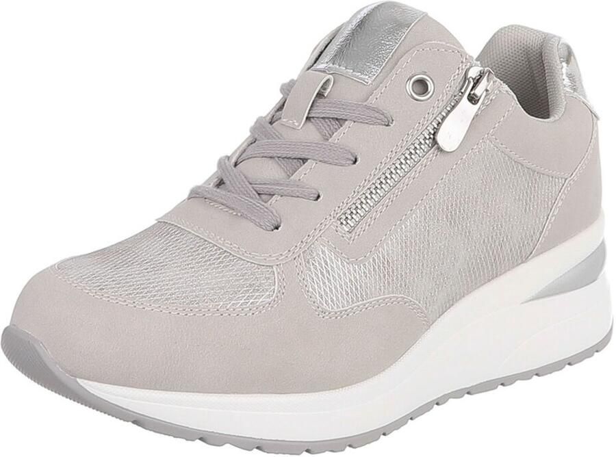 Italy Design Sneaker veters en rits dames
