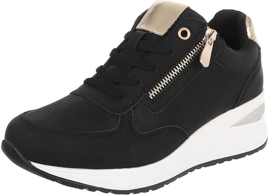 Italy Design Sneaker veters en rits dames