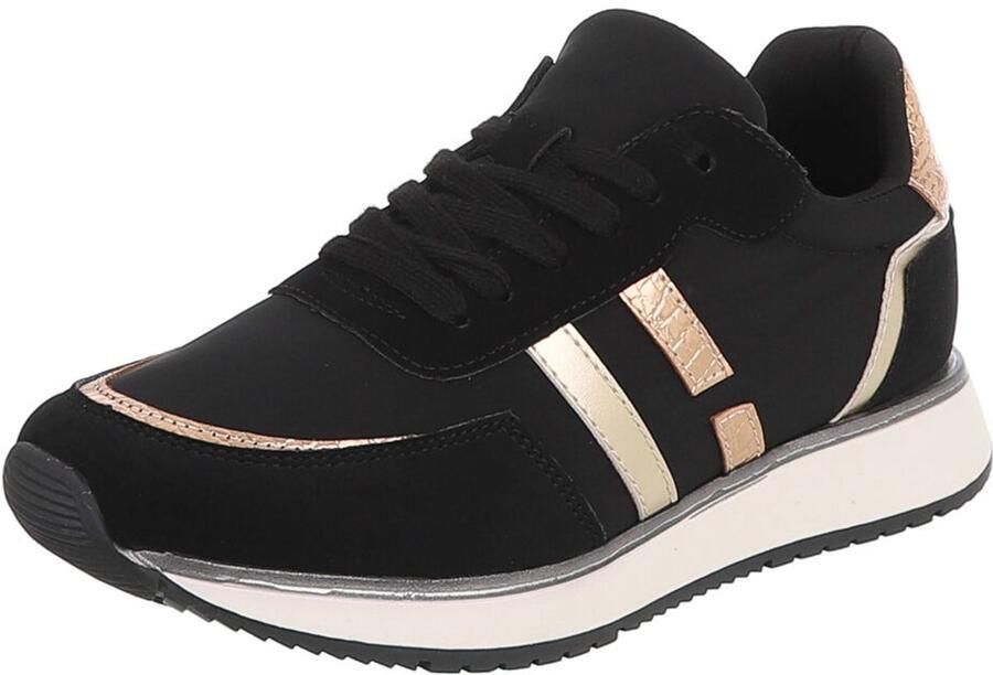 Italy Design Sneaker Vetersluiting en dikke zool Dames