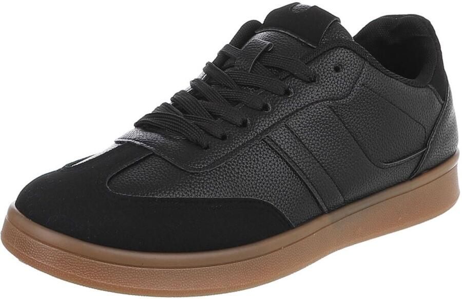 Italy Design Sneaker Vetersluiting en lage zool Unisex