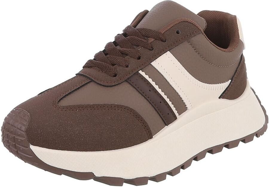 Italy Design Sneaker Vetersluiting en profielzool Unisex dagelijks gebruik
