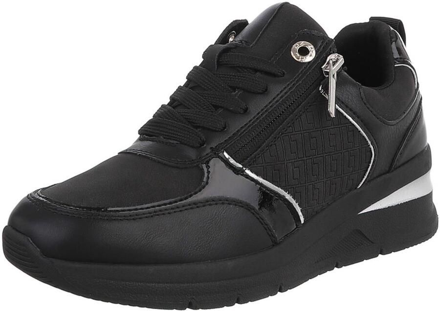 Italy Design Sneaker Vetersluiting en rits Dames