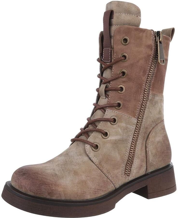 Italy Design Veterboots met rits Dames Casual gebruik