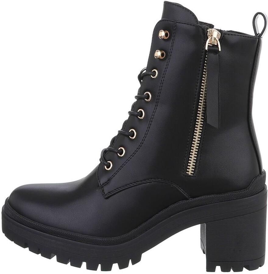 Italy Design Veterboots rits en veters dames