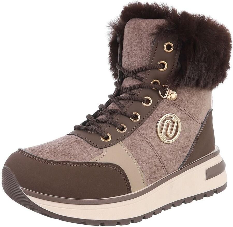 Italy Design Veterlaars met profielzool dames wintergebruik