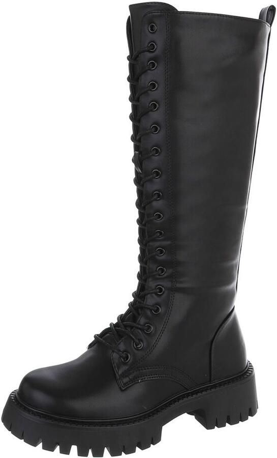 Italy Design Veterlaarzen met profielzool Dames Hoog