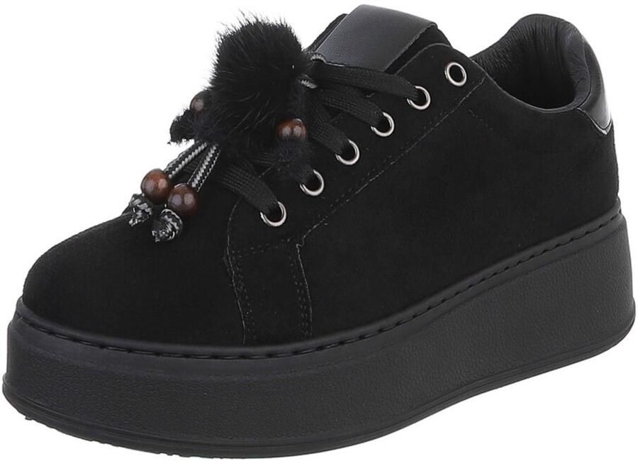 Italy Design Veterschoen met platformzool dames casual