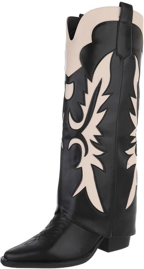 Italy Design Western laars hoge schacht dames