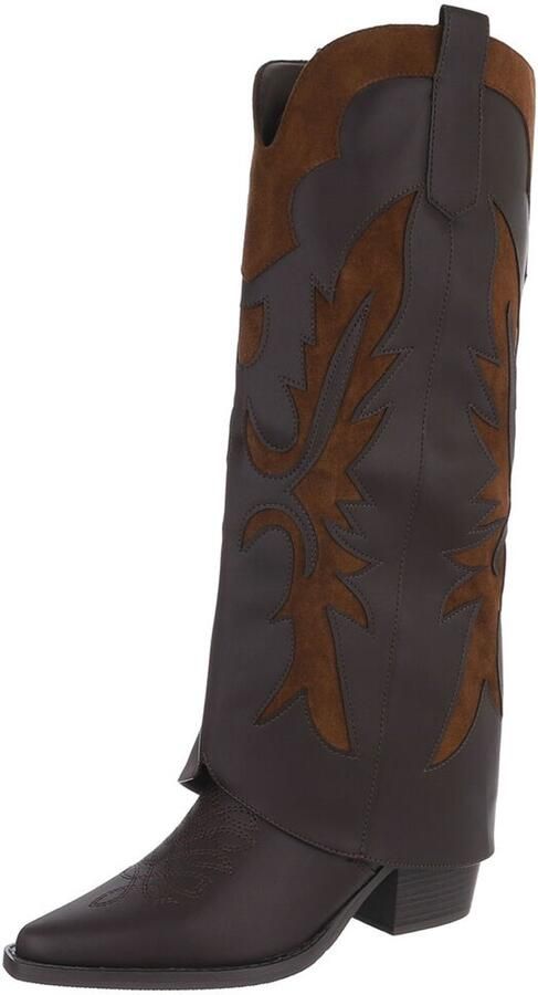 Italy Design Western laars hoge schacht dames