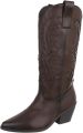 Italy Design Western laars met hak dames hoge schacht - Bruin
