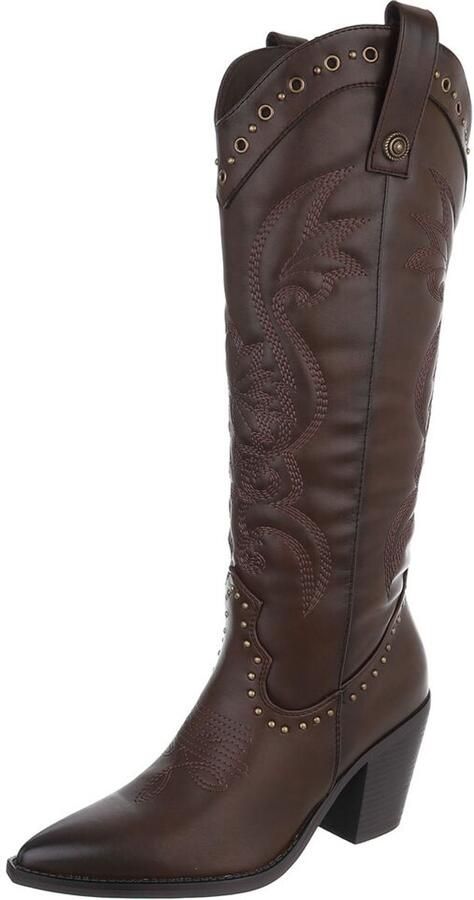 Italy Design Western laarzen hoge schacht dames