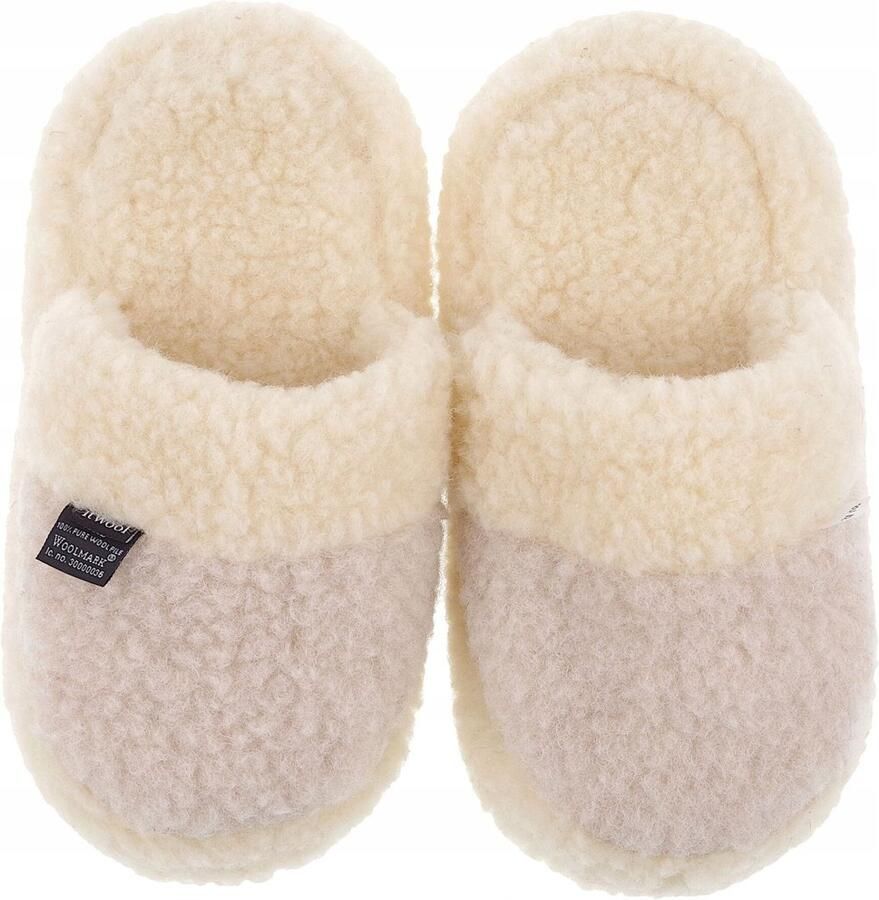 ItWool Woolmark Merino Pantoffels 100% Wol Antislip