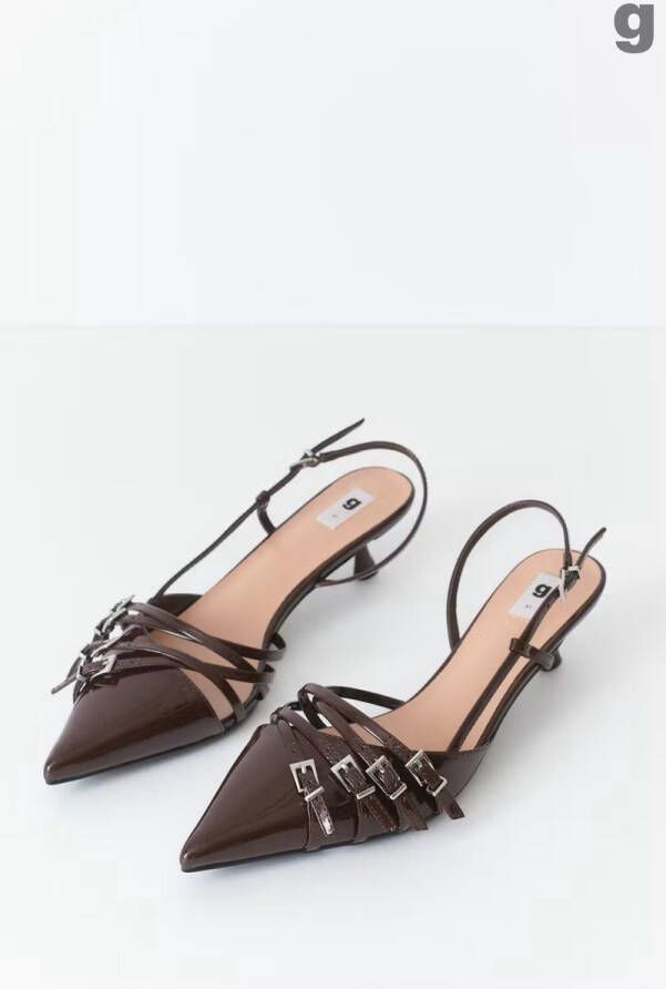 IVY strappy slingbacks bruin - Foto 1