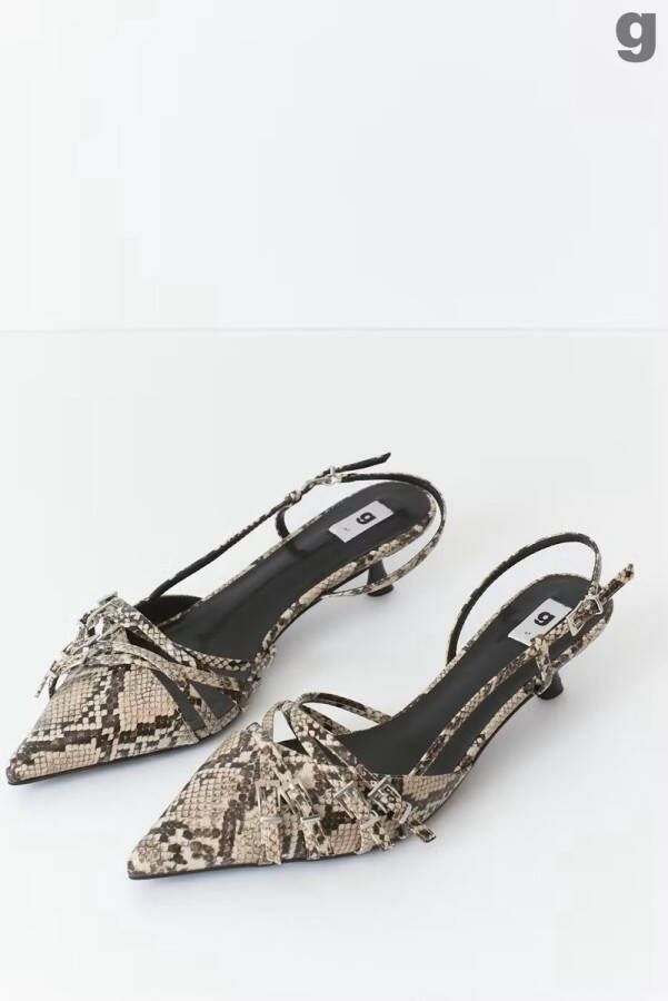 IVY strappy slingbacks Snake
