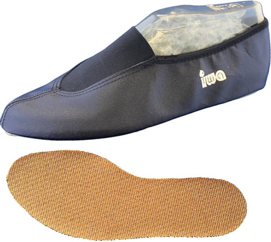 Iwa ANNIEL Turnpantoffel met turnzak zwart anti-slipzool